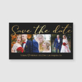 Save the Date Goldhochzeit-Fotos Collage Magnet (Vorderseite)