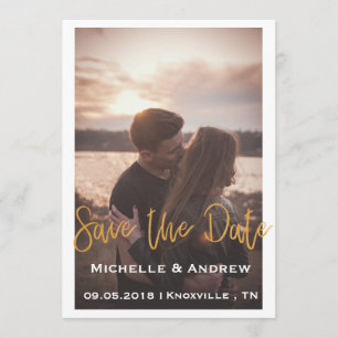 Save the Date Goldschrift