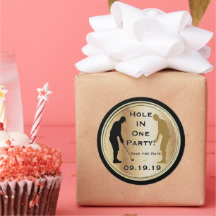 Save the Date Golf Sticker