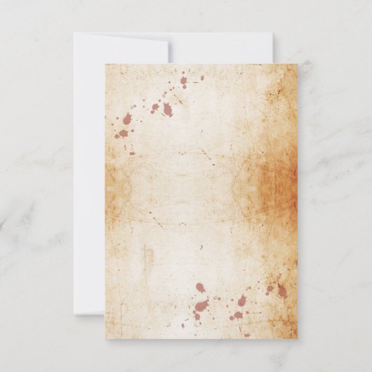 Save the Date Gothic Frame Halloween Rustikkarte (Rückseite)