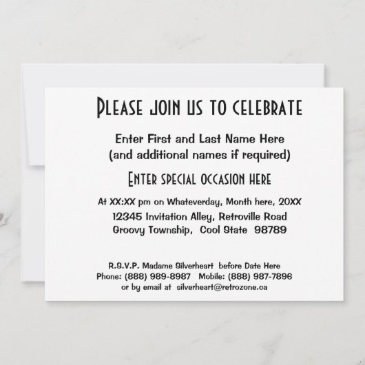 Save the Date - Gothic Metal Heart Jewel (Rückseite)