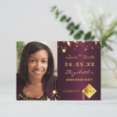 Save the Date Graduierungspartei Bordeaux Foto 202 (Stehend Vorderseite)