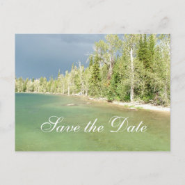 Save the Date, Grand Teton Landschaft Foto Ankündigungspostkarte