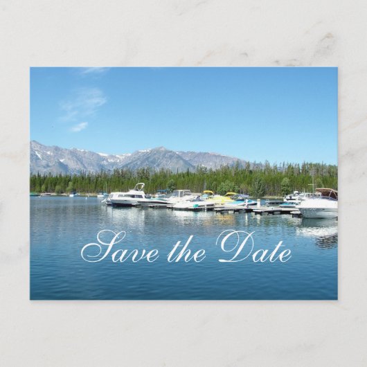 Save the Date, Grand Teton National Park. Ankündigungspostkarte (Vorderseite)