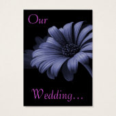 Save the Date Gray Lila Lila Gray Daisy (Rückseite)