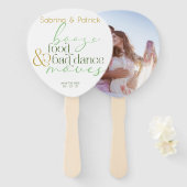 Save the Date Green Boost Food Bad Dance Moves Fächer (Vorne und Hinten)