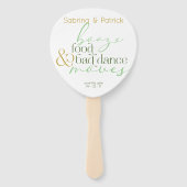 Save the Date Green Boost Food Bad Dance Moves Fächer (Vorderseite)