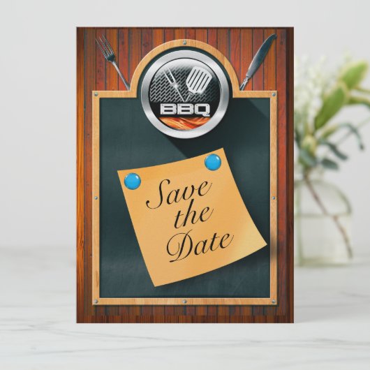 Save the Date GRILLEN (Stehend Vorderseite)