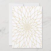 Save the Date, großartige Gatsby, Dahlia geometris Save The Date (Rückseite)