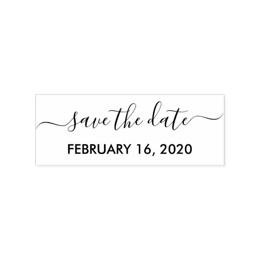 Save The Date Gummistempel (Prägung)