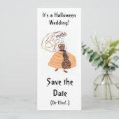 Save the Date/Halloween Hochzeit Date (Stehend Vorderseite)