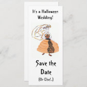 Save the Date/Halloween Hochzeit Save The Date (Vorne/Hinten)