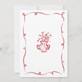 Save the Date Hand gezogen Illustriert Whimsical (Rückseite)