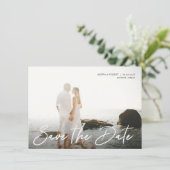 Save the Date handgeschriebene Einladung (Stehend Vorderseite)