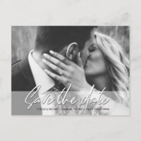 Save the Date Handgeschriebene Foto-Verlobung