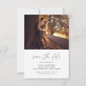 Save the Date handgeschriebenes Hochzeitsszenario  (Rückseite)