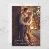 Save the Date handgeschriebenes Hochzeitsszenario  (Vorderseite)