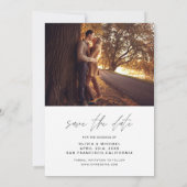 Save the Date handgeschriebenes Hochzeitsszenario  (Rückseite)