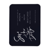 Save the Date handschriftlich Magnet (Vertikal)