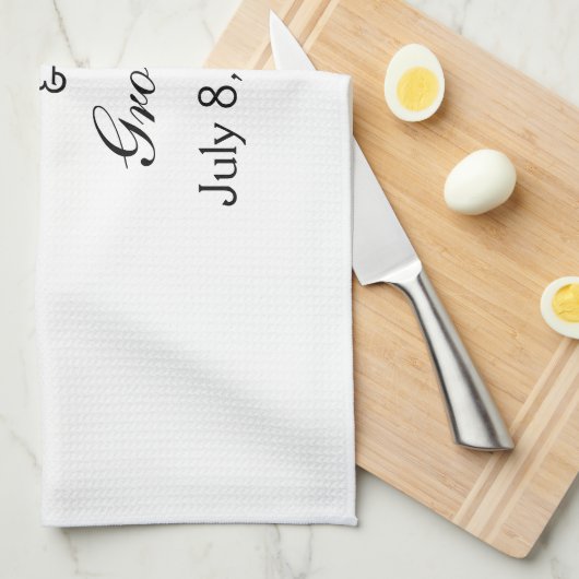 Save The Date Handtuch (Viertel Falte)
