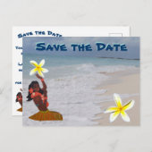 Save the Date Hawaii Postkarte (Vorne/Hinten)