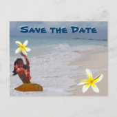 Save the Date Hawaii Postkarte (Vorderseite)