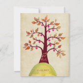 Save the Date Herbst Herbst Hochzeitsbaum Einladun Einladung (Vorderseite)