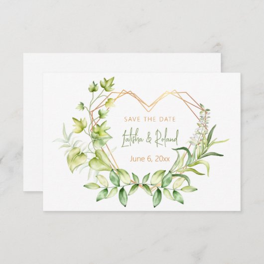 Save the Date Herz (Vorne/Hinten)