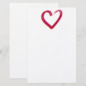 Save the Date/Herz Briefpapier (Vorne/Hinten)