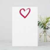 Save the Date/Herz Briefpapier (Stehend Vorderseite)