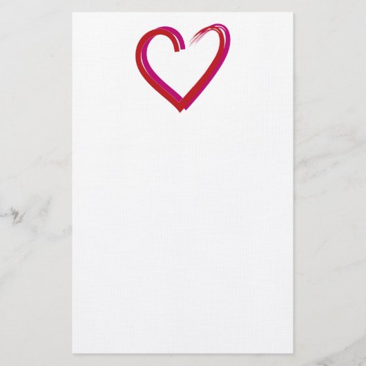 Save the Date/Herz Briefpapier (Vorderseite)
