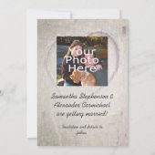 Save the Date, Herz in Tree verkündet Date (Rückseite)