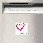 Save the Date/Herz Magnet (In Situ (Geschirrspüler))