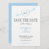 Save the Date - Herz und Pfeil (Vorne/Hinten)