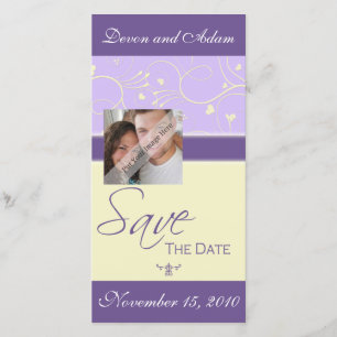 Save the Date Herz & Wirbel Hochzeitsfotokarte