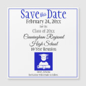 Save the Date High School Wiedersehen-Magnet-Karte Magnetkarte (Vorderseite)