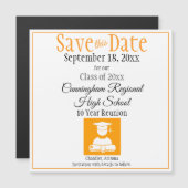 Save the Date High School Wiedersehen-Magnet-Karte Magnetkarte (Vorne/Hinten)
