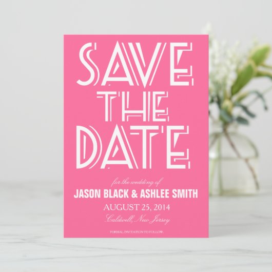 Save the Date | Hochzeit (Stehend Vorderseite)