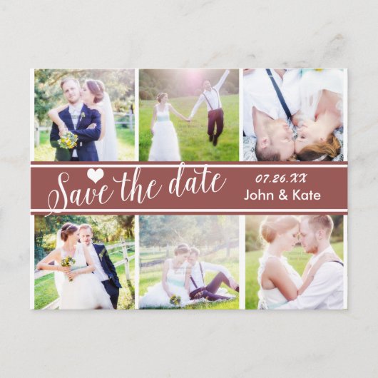 SAVE THE DATE Hochzeit 6 FOTO Ankündigung (Vorderseite)