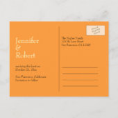 Save the Date Hochzeit Ankündigungspostkarte (Rückseite)