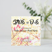 Save the Date Hochzeit Beruflicher klassischer Blu (Stehend Vorderseite)