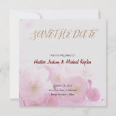 Save the Date Hochzeit Beruflicher klassischer Blu (Vorderseite)