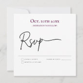 Save the Date Hochzeit Blumenrosa Foto Einladung (Rückseite)