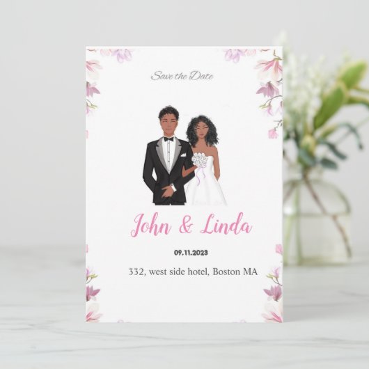 Save the Date, Hochzeit, Date (Stehend Vorderseite)