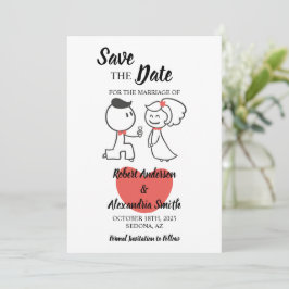 Save the Date Hochzeit | Ehepaar Einladung