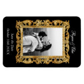 Save the Date - Hochzeit - Einzigartiger Kühlschra Magnet (Horizontal)