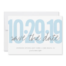 Save the Date, Hochzeit, Foto auf der Rückseite, b