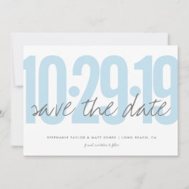 Save the Date, Hochzeit, Foto auf der Rückseite, b Date