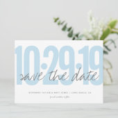 Save the Date, Hochzeit, Foto auf der Rückseite, b Date (Stehend Vorderseite)