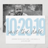 Save the Date, Hochzeit, Foto auf der Rückseite, b Date (Vorne/Hinten)